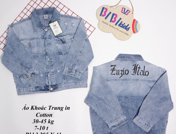 áo khoác jean cho bé a107