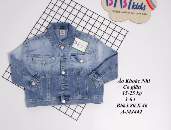 áo khoác jean em bé size nhỏ MJ442