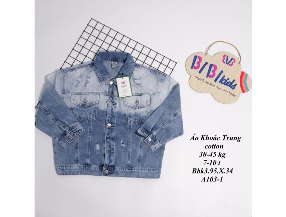 ÁO KHOÁC JEAN BÉ TRAI SIZE TRUNG :103