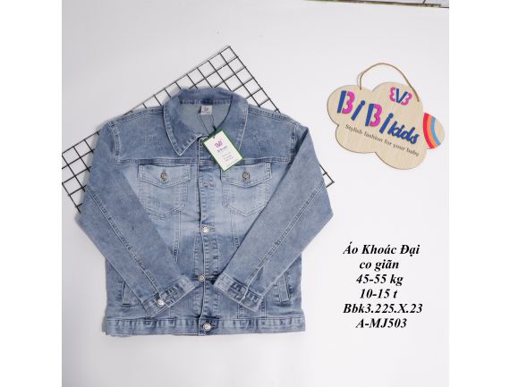 áo khoác jean cao cấp size đại cho bé MJ503