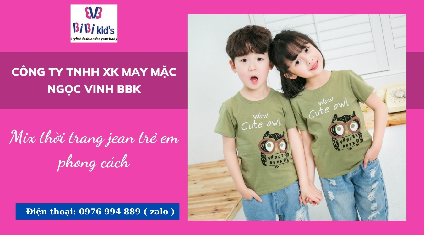mix quần jean và áo thun
