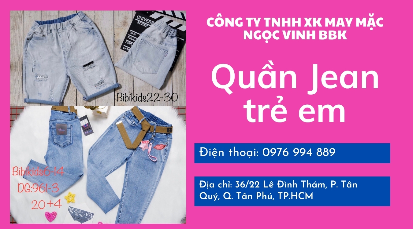 chọn quần jean cho bé